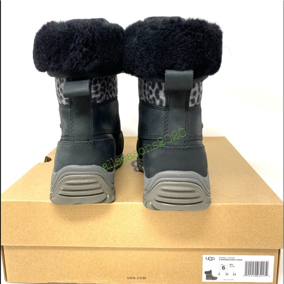UGG Women’s Boots Adirondack 2 Exotic Black Grey - Picture 10 of 11
